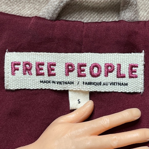 Free People Hannah Size Small Slouchy Blazer In Color Oregano - Picture 5 of 10